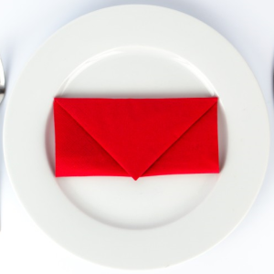 Briefumschlag (Kuvert) Serviette falten ✉ 3 einfache Schritte Anleitung ✉