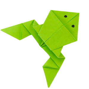 【ᐅᐅ】Hüpfenden Origami Frosch falten - Anleitung Papierfrosch basteln!