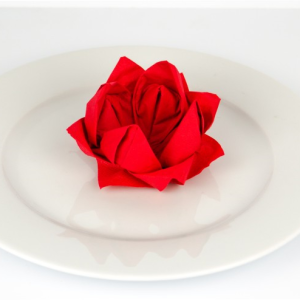 ᐅServietten Rose Anleitung - Servietten falten - Papierservietten