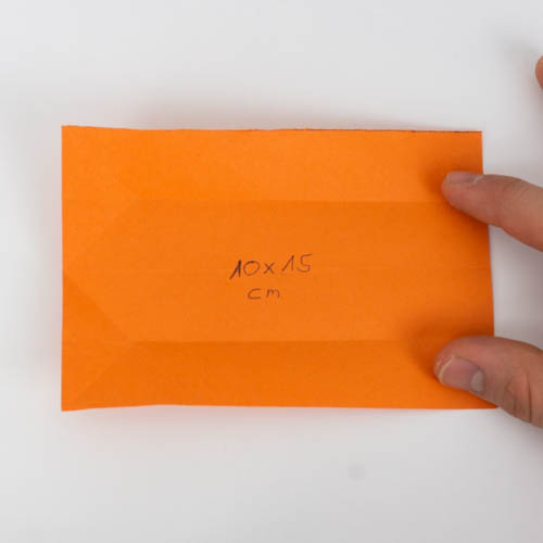 Origami Koi - Papier wieder vollständig aufgefaltet.