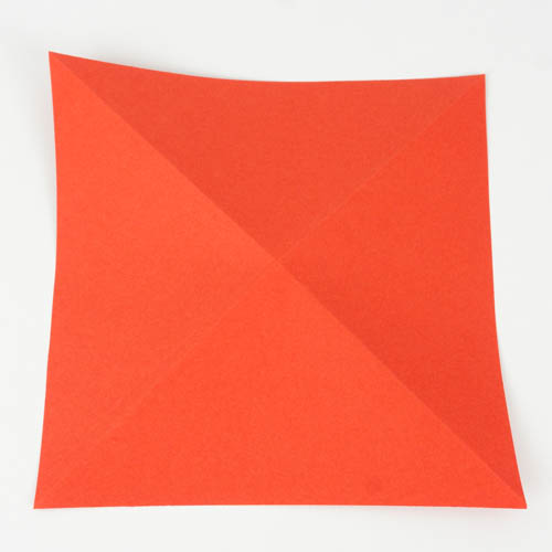 Origami Papier 2-fach Diagonal gefaltet
